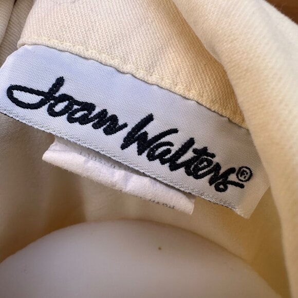 Vintage Joan Walter Lemon Creme Denim Vest Size M - Picture 2 of 9